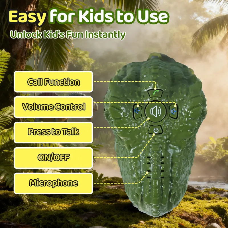 DinoTalk™ Wrist Walkie Talkies - Hands-Free Dino Adventure Play (2-Pack)