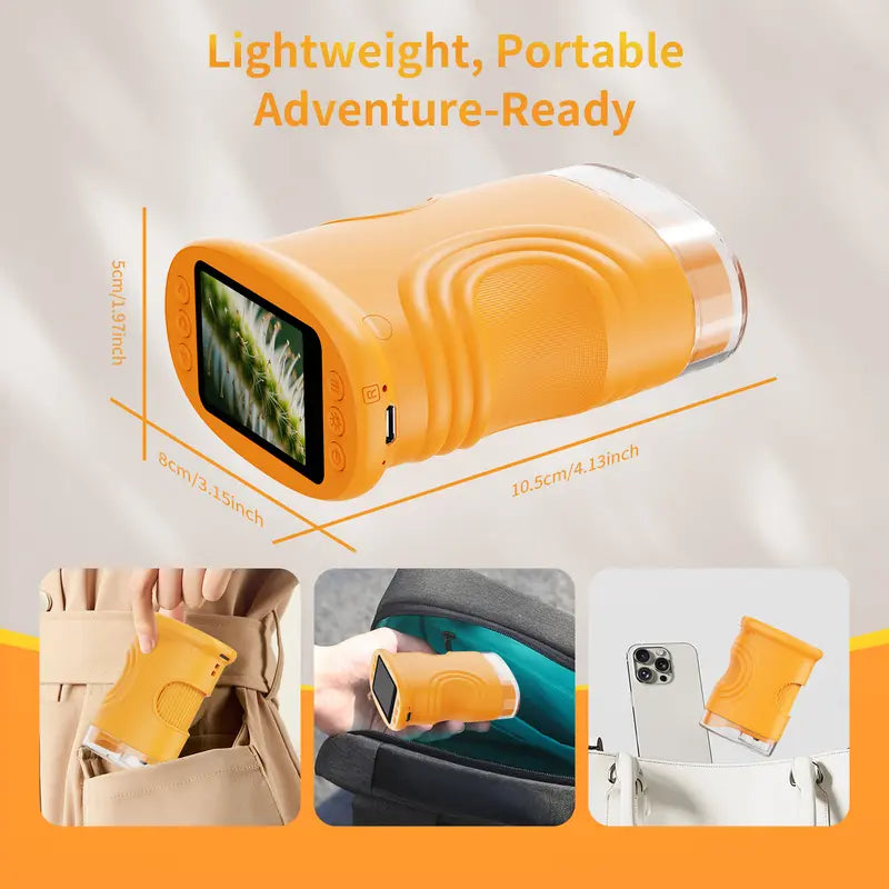 NanoVue™ – Pocket Microscope That Makes Kids Obsessed With Exploring the World Up Close (Capture Their Discoveries Forever)