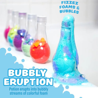 FizzLab™ Erupting Bath Potions - Color-Changing, Foaming Volcano Bath Bombs That Make Bath Time Magical