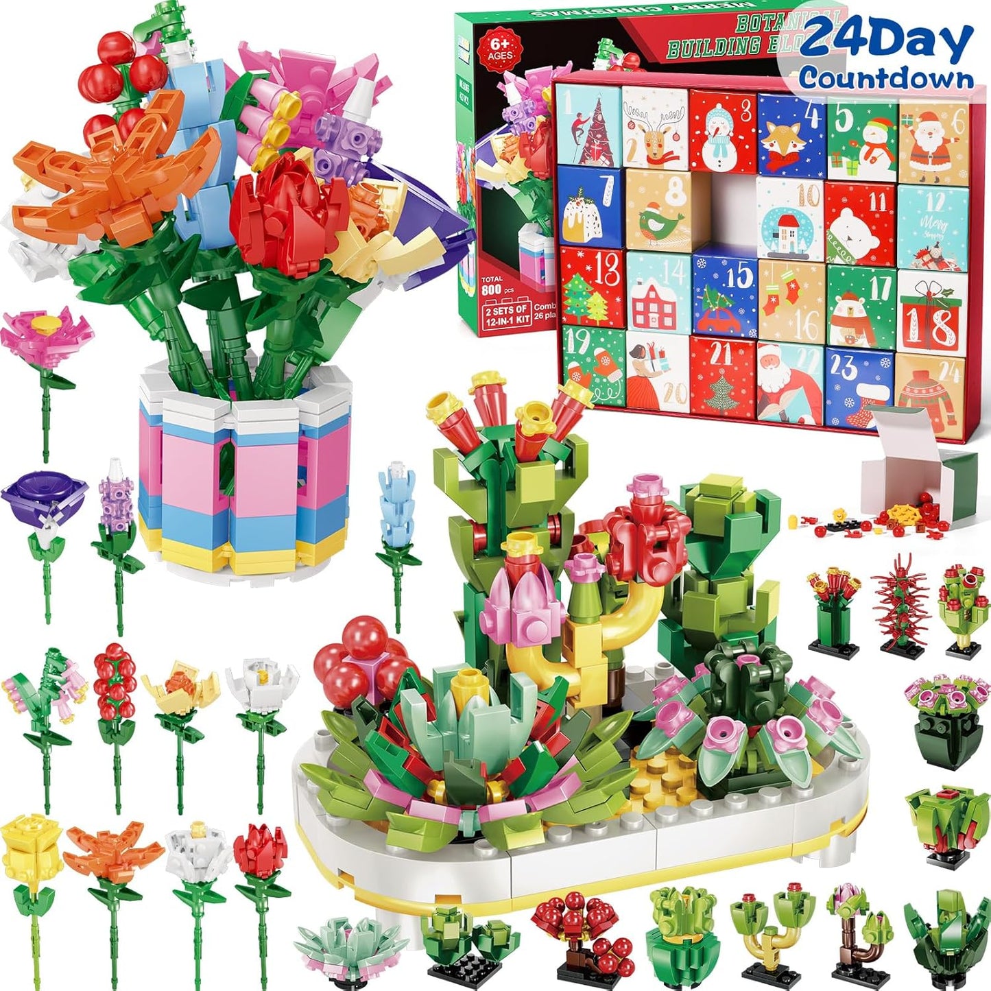 MerryBlooms™ 24-Day Building Advent Calendar