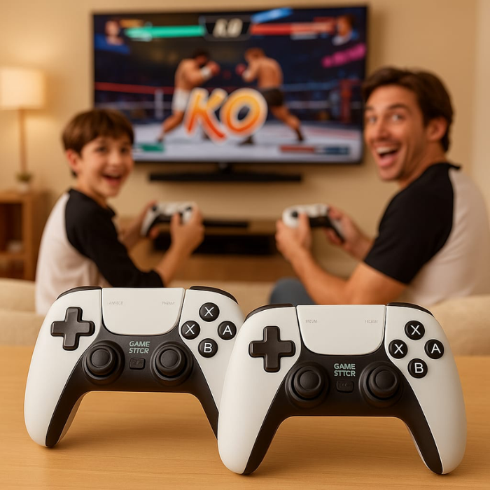 FamilyStick™ Console - 20,000+ Classic Games, Plug-and-Play, Family Gaming