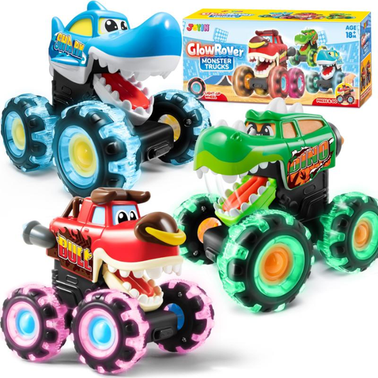 GlowRacers™ - Light-Up Monster Trucks That Bring Joy to Every Little Racer