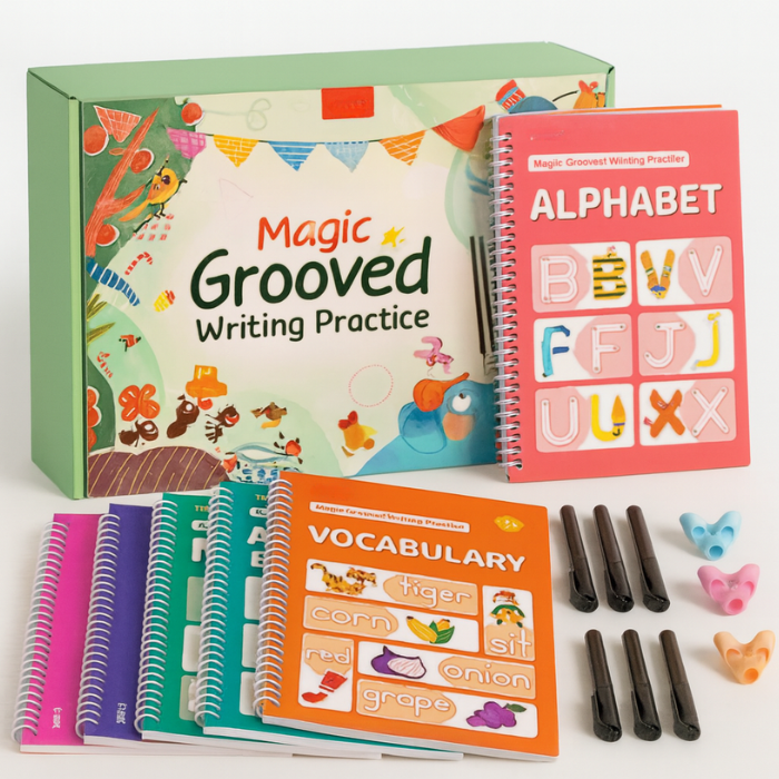 MagicTrace™ Reusable Writing & Learning Set – Makes Handwriting Fun for Kids