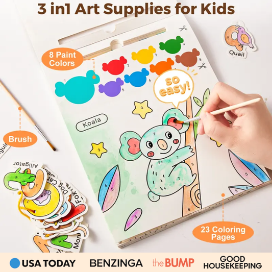SplashBook™ Water Paint Set - Mess-Free Art That Keeps Kids Busy for Hours