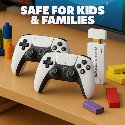FamilyStick™ Console - 20,000+ Classic Games, Plug-and-Play, Family Gaming