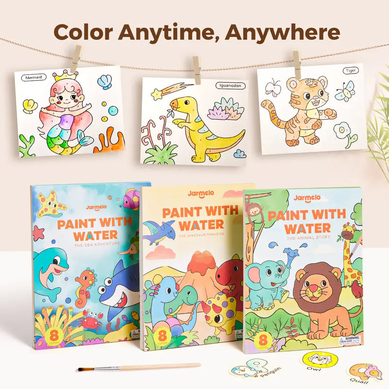 SplashBook™ Water Paint Set - Mess-Free Art That Keeps Kids Busy for Hours