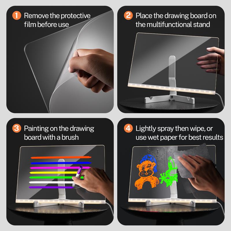 GlowSketch™ Light-Up Drawing Board - Inspires Creativity Without Screens